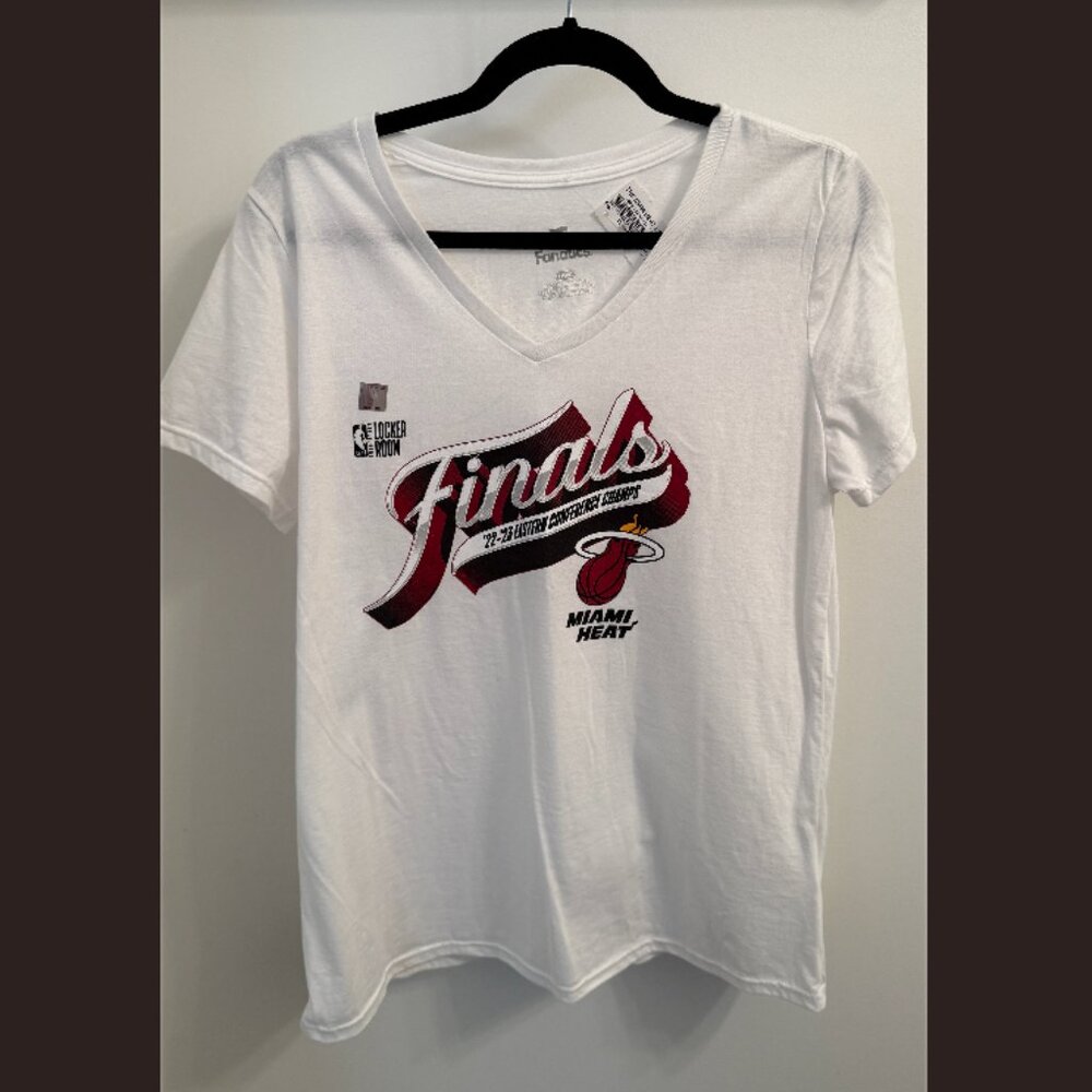 White Miami Heat Tee